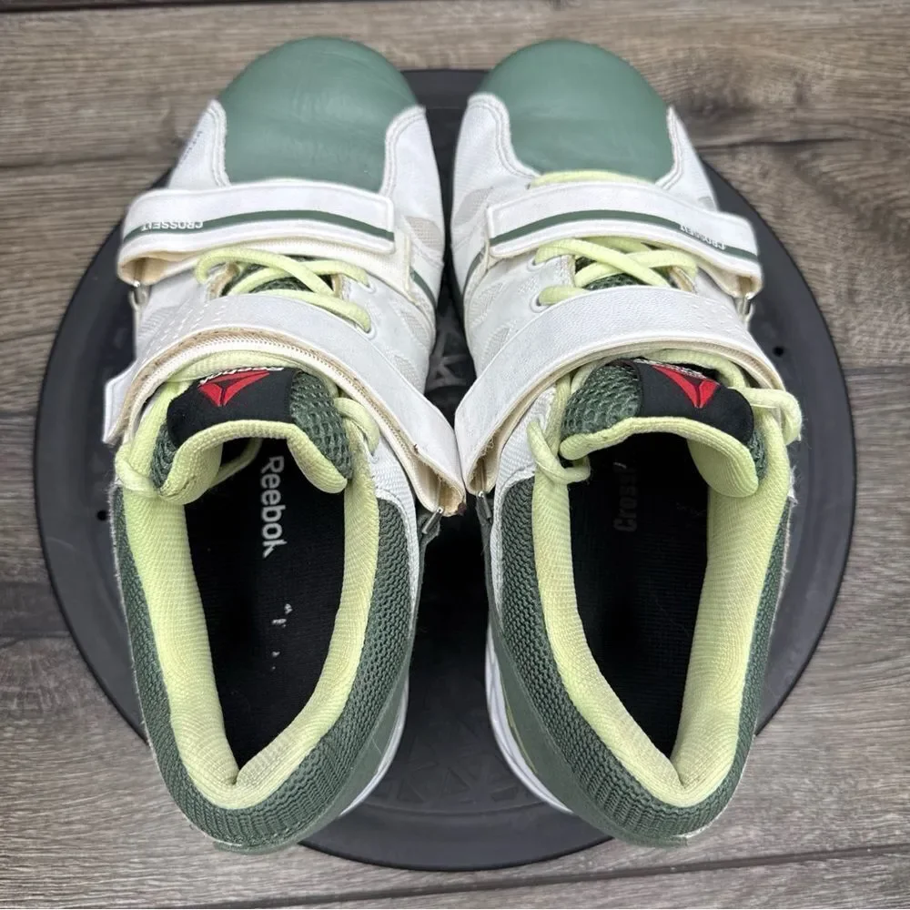 Womens Reebok Crossfit CF74 Shoes Green White Yellow US Size 8.5